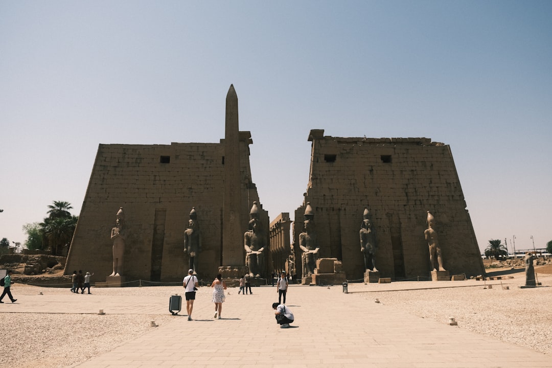 Guided tour at a Luxor temple